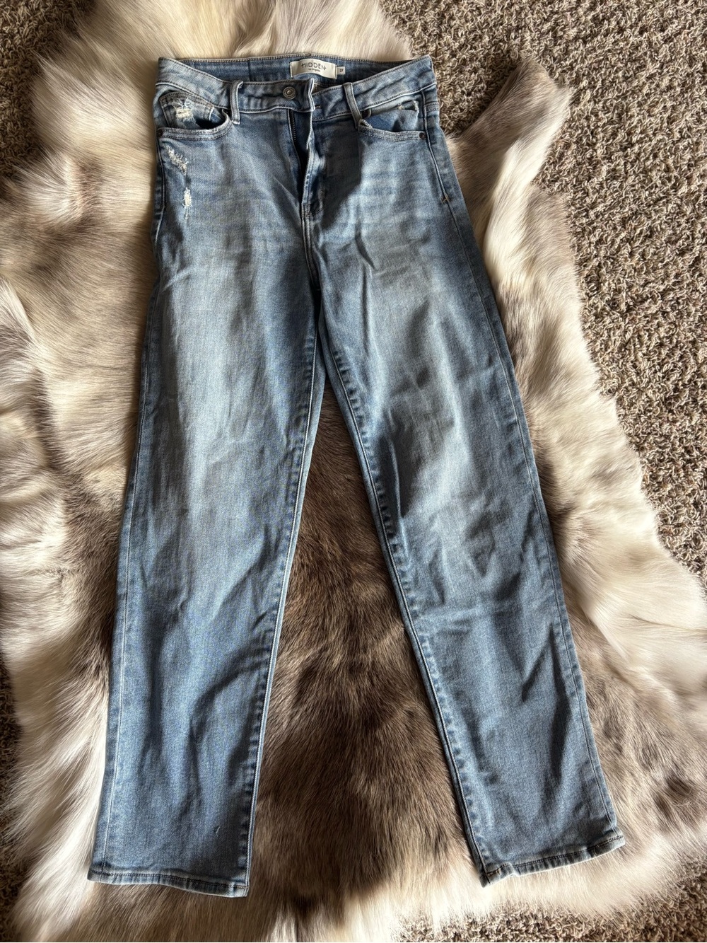Women's straight leg Jeans Hidden